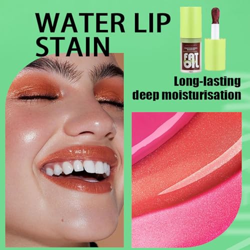 Preocea Tinted Lip Oil,1PCS Hydrating Lip Glow Oil,Plumping Lip Oil,Moisturizing Lip Oil for Lip Care and Dry Lips,Smooth lightweight Texture,High-Shine (03#) - Image 5
