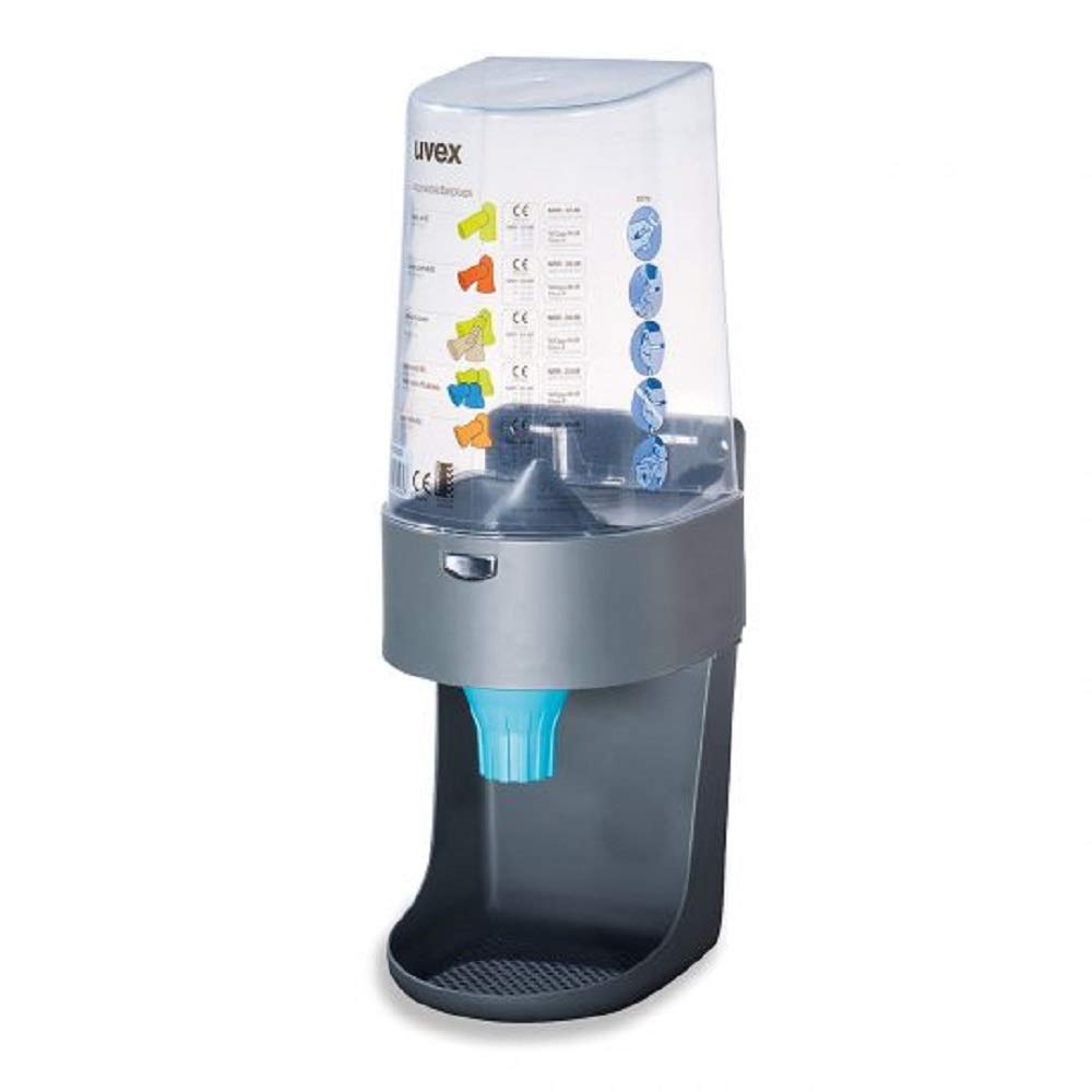 uvex Dispenser 'one2click' gefüllt mit uvex com4-fit Grau