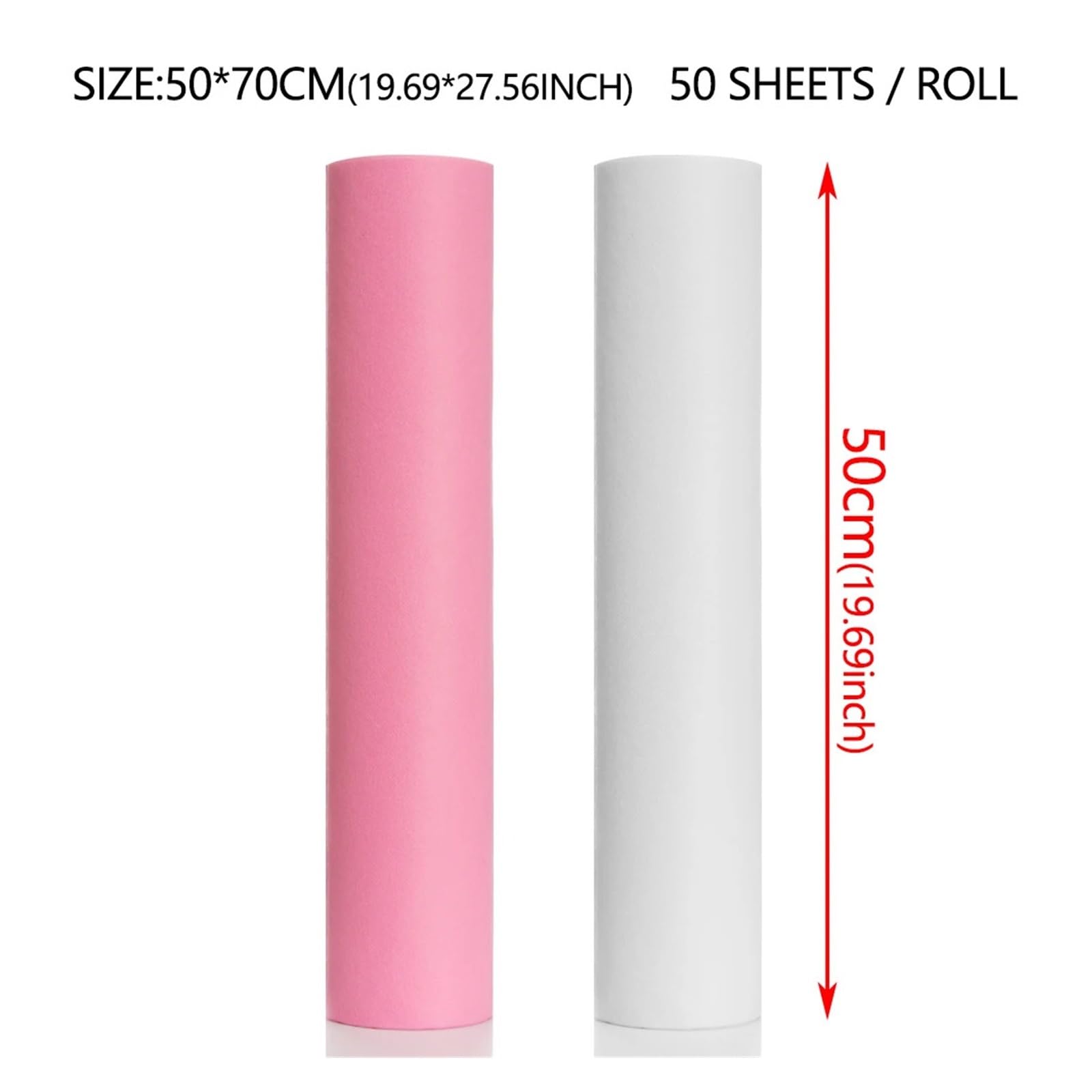 Massageliegenbezug 50 Stück/Rolle Vlies-Bettlaken for Schönheits- und Massagesalons, x 70 cm, SPA-Salon, Tatto, wasserdicht, Tischdecke, Kissen, Handtuch