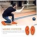 Kisangel Bowling Shoe Covers Reusable Lint Fabric Enhanced Grip Non-Slip Washable 2-Pair Set for Indoor Use for Bowling Accessories