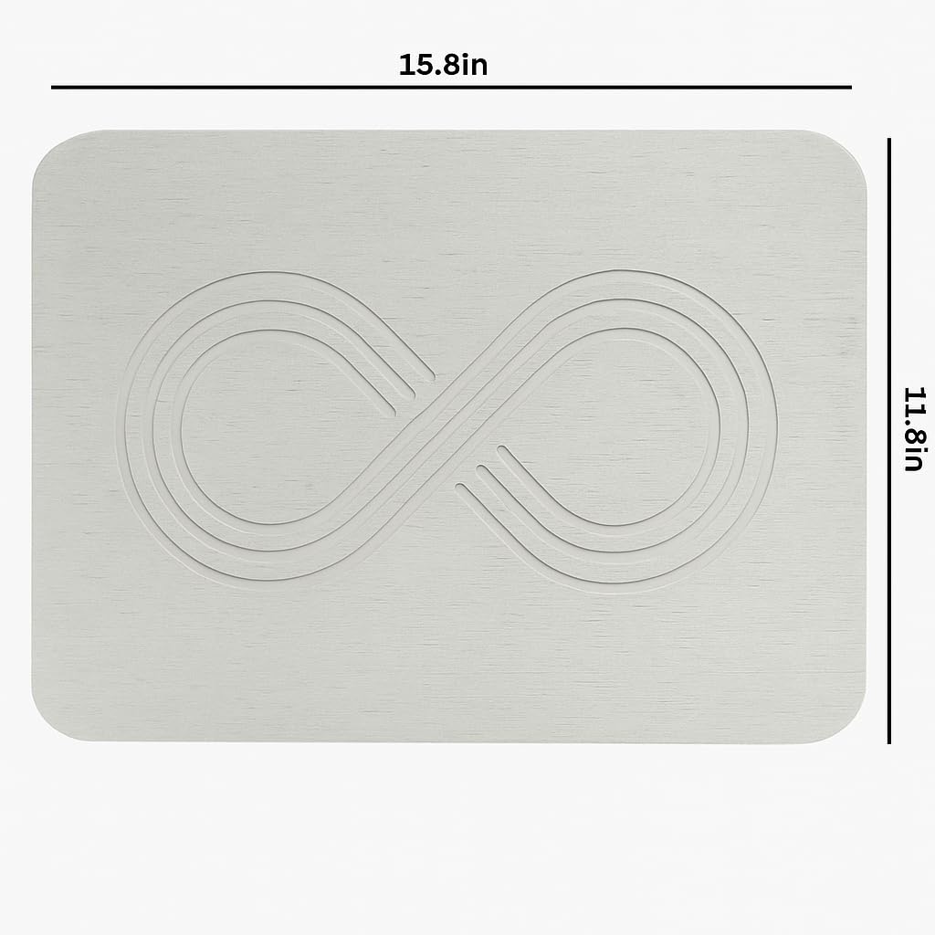 Tapete de secado de piedra para encimera de cocina, tapete de tierra de diatomeas de secado rápido, ultra absorbente, 15.8 x 11.8 pulgadas, antideslizante, resistente