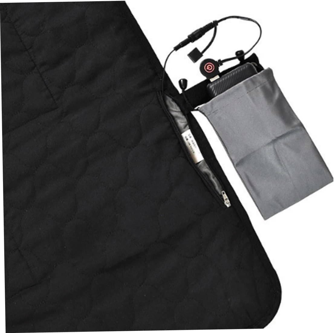 Sleeping Bag Liner Heated Mat Heated Sleeping Bag Pad 3 Heating Levels USB Rechargeable Thermal Sleeping Bag Liner Black
