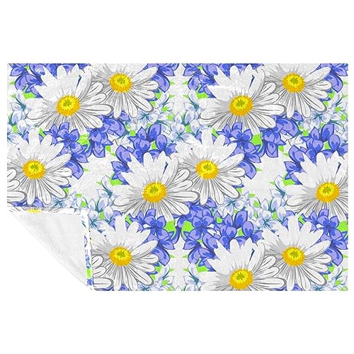 Couverture douce violette 150x100 cm pour lit et canapé