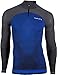 Produktbild UYN Herren Running Alpha OW Shirt Longsleeve Zip Up, Persian Blue/Charcoal, M