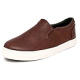 Kid's Bakewell Slip-On Casual Shoe Canvas Sneaker Brown 5