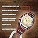 Dakota Leather Field Clip, Clip Watch, Leather Fob Strap, Lightweight Dress Watch, Outdoor Gifts for Men and Women, Use for Fishing, Golf and More