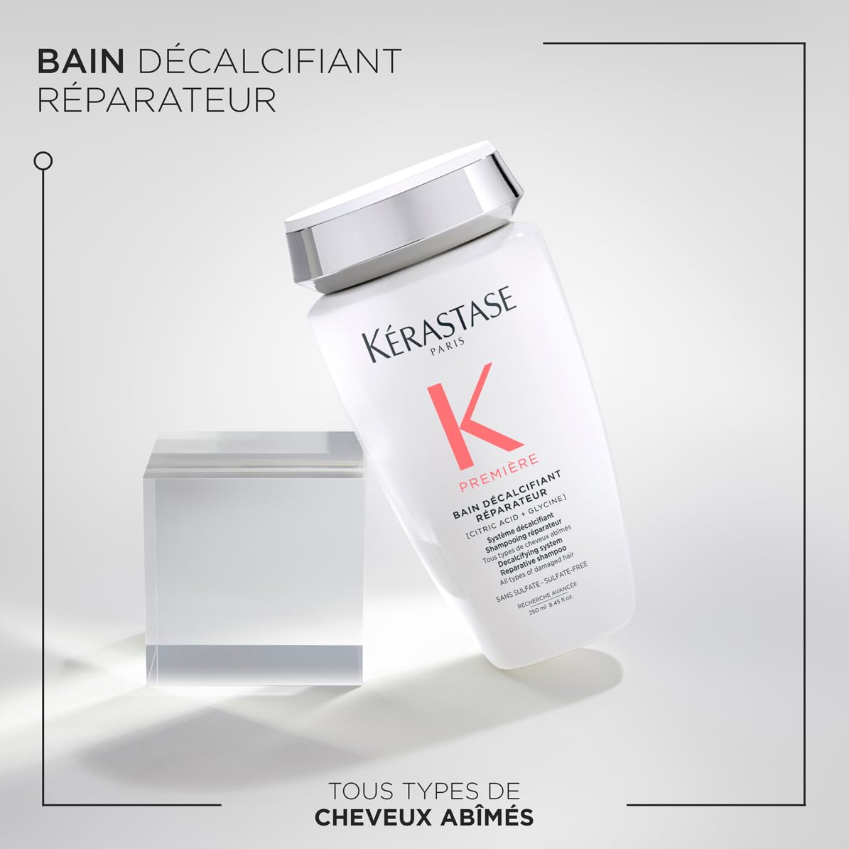 KÉRASTASE Première - Routine Ultra-Réparatice Cheveux Abîmés - Répare La Fibre En Profondeur - Formule Innovante à l'Acide Citrique & Glycine - Sans Sulfate