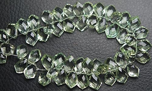 Briolettes améthyste verte AAA pour joaillerie haut de gamme de 12x16mm
