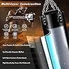 Sporty freestanding sandbag 50 inches, Heavy-Duty Filling Set can be 100 pounds、Adjustable Wall Bracket Ceiling Hook Punch Chain Boxing MMA Muay Thai Karate Taekwondo Kickboxing Training Workout
