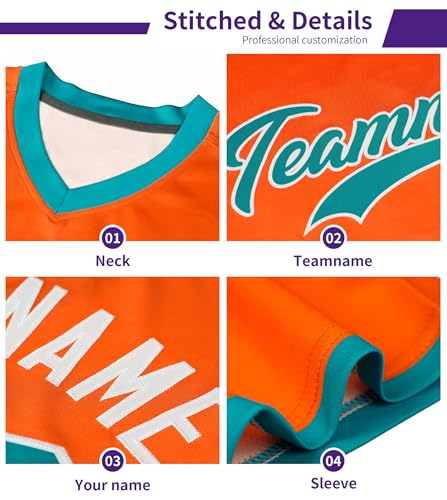 Camiseta de béisbol personalizada con cuello en V cosida para hombres y mujeres miniatura 3