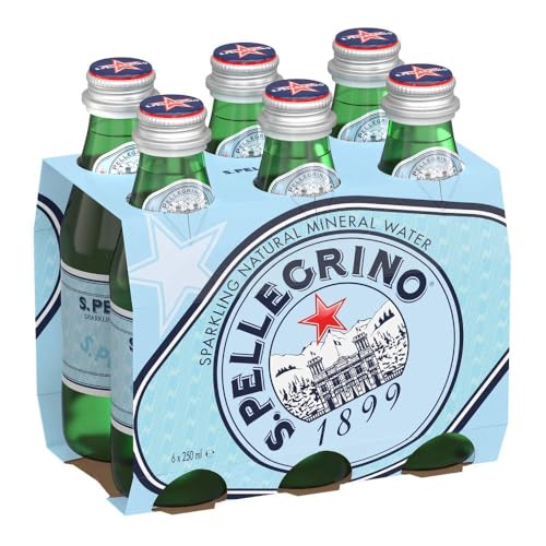 SAN PELLEGRINO Agua Mineral Natural con Gas, 6x33cl