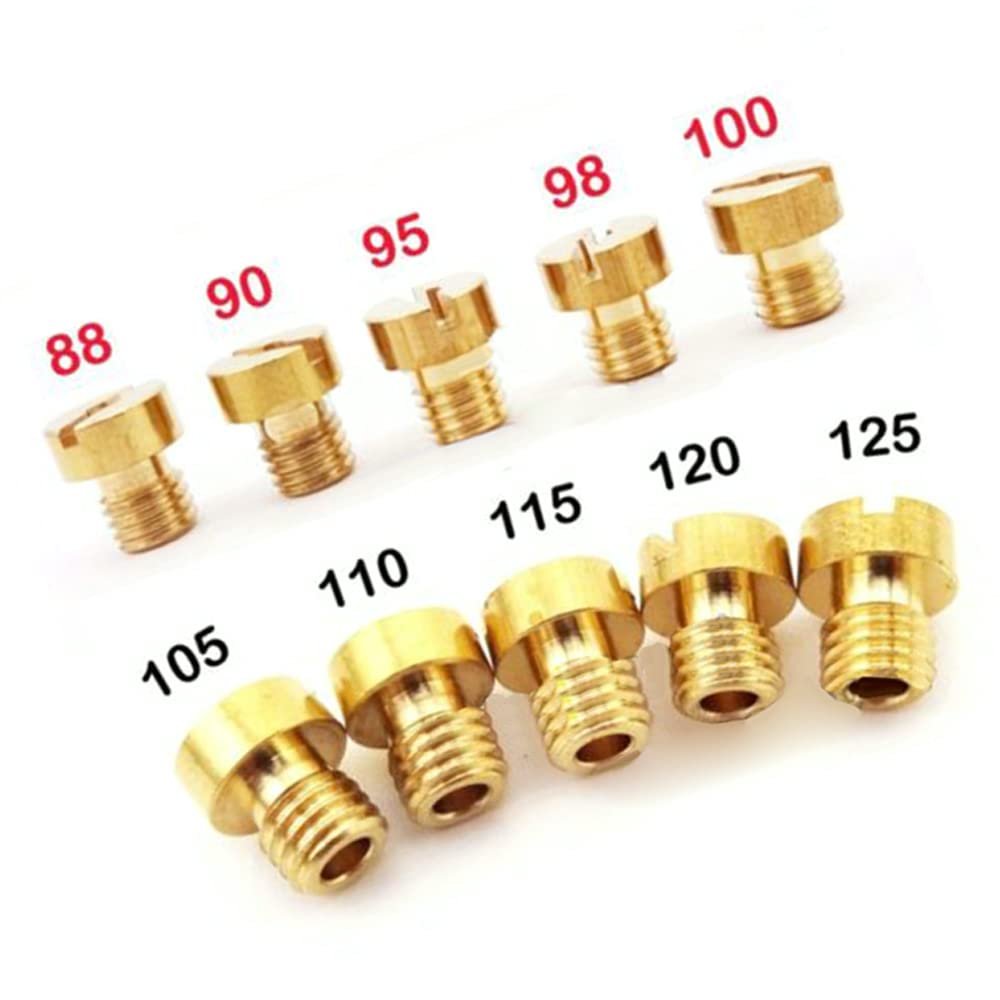 Buy 10Pcs Main Jets Kit Slow Pilot Jet Kit Set for Mikuni VM22 VM24