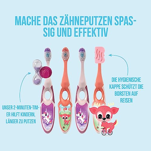 Jordan ® | Step 2 Zahnbürste Kinder | Kinder zahnbürste für 3-5 Jahre | Weiche Borsten, doppelter ergonomischer Griff & BPA-frei… – Ansicht 4