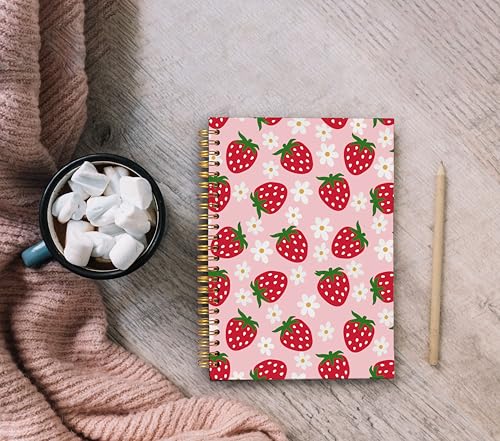 Carnet de notes rose Coquette à spirale 14x21 cm pour l'école - 4