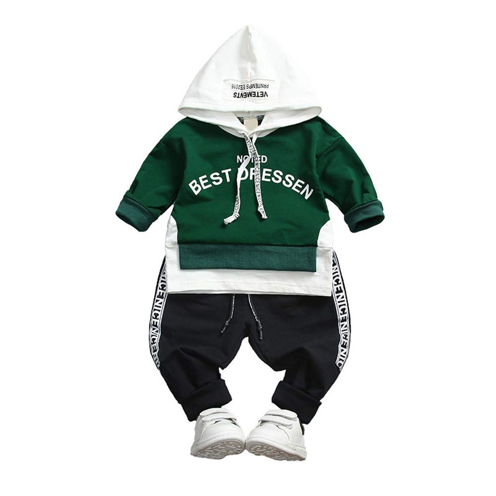 Bold N Elegant Warm Sweatshirt Hoodie Tshirt and Pant Set Tracksuit Winter Clothing Set for Baby Boys Girls Infant Toddler 1yr 2yr