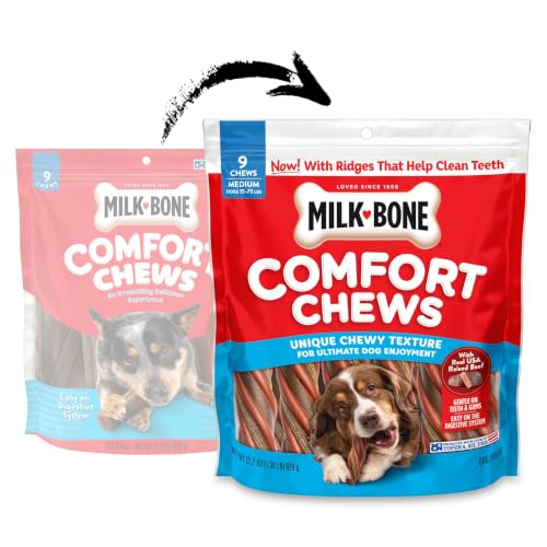 Image of Milk-Bone Comfort Chews, Unique Chewy Texture & Real Beef, 36 Dog Chews