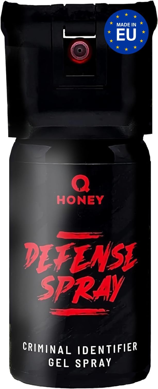 Bombe de Défense en Gel 40ml – Spray Anti Agression Compact, Format de Poche, Protection Fiable et Conforme à la Législation Française