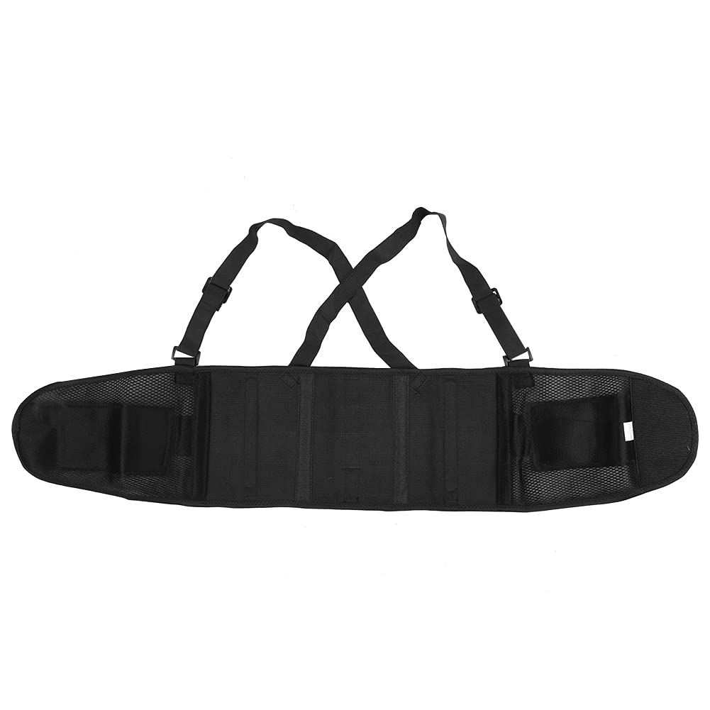 Adjustable Lumbar Support Belt with Hook and- Breathable Dense Mesh - Activity Buckle, for Waist and Muscle Strain Prevention (XL)