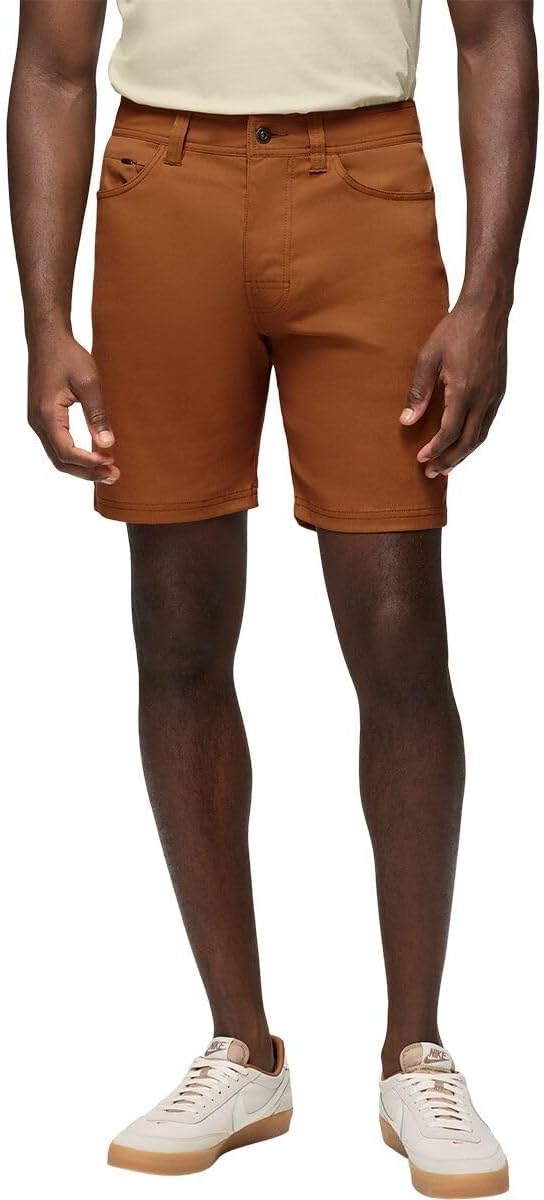 prAna, Stretch Zion 5 Pocket 8in Short - Men's, Tawny, 31