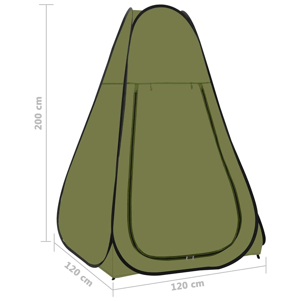 Tente de Douche escamotable Vert en Tissu Hydrofuge pour Camping randonnée extérieur abri Portable Pliable pour Jardin Plage Piscine ou vestiaire Intime