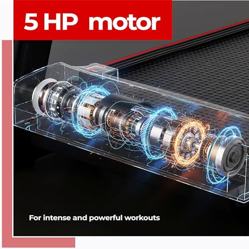 Image of Lifelong 5HP Foldable Treadmill for Home | Home Workout Equipment | LED Display | 12% Auto Incline | 14 km /h Speed | 12 Preset Programs | Hydraulic Fold | Bluetooth & FitShow App | 110kg Max Weight