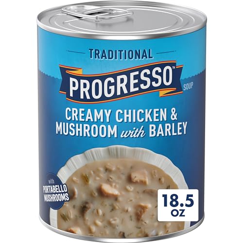 Image of Progresso Traditional Creamy Chicken & Mushroom with Barley Soup, 18.5 oz