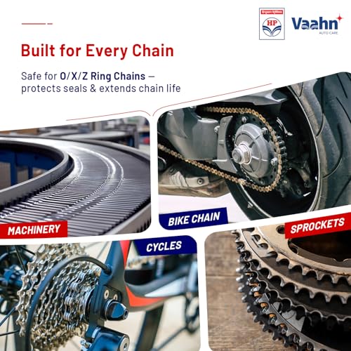 Image of HP Vaahn Chain Lubricant Spray - 150ml | PTFE Formula for Smooth & Long-Lasting Lubrication | Reduces Friction & Wear | Chain Lube for Bikes & Motorcycles