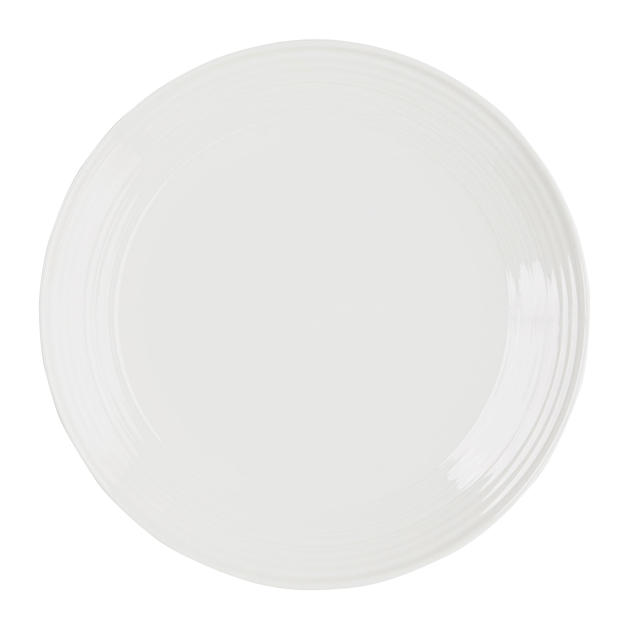 AMBITION Tafel und Kaffeeservice 12 personen Linea 60-teilig Porzellan Teller Tassen Schalen dezente Linien Spülmaschine & Mikrowelle weiß