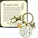 With Brave Wings She Flies Keychain Brave Mantra Jewelry Boho Inspired Pendant Butterfly Charm Key Ring