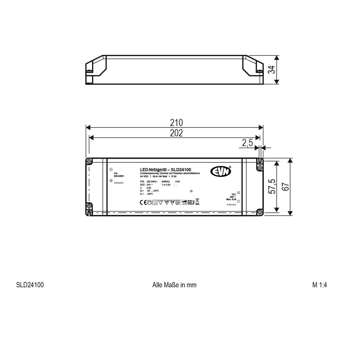 EVN Lichttechnik LED-Netzgerät SLD24100