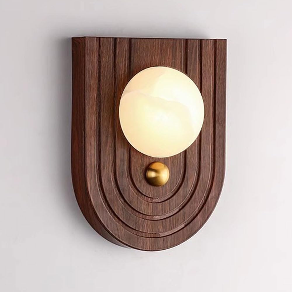 GUOGUOSM Modern Industrial Style Alabaster Iron Wall Lamp, Hard Wiring Connection Wall Sconce, G9 Light Source Indoor Wall Light, Dining Room Dressing Table Bedroom Decorative Lighting Fixtures