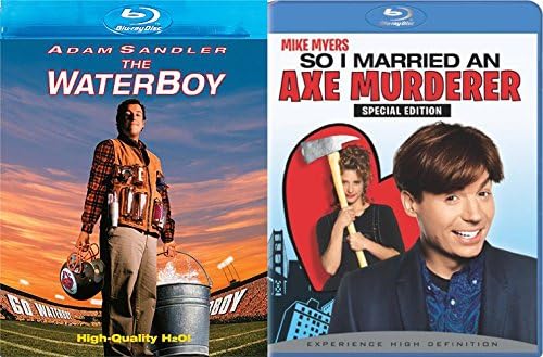 So I Married an Axe Murderer Blu Ray + The Waterboy Comedy Double Feature Adam Sandler Bundle Movie Set