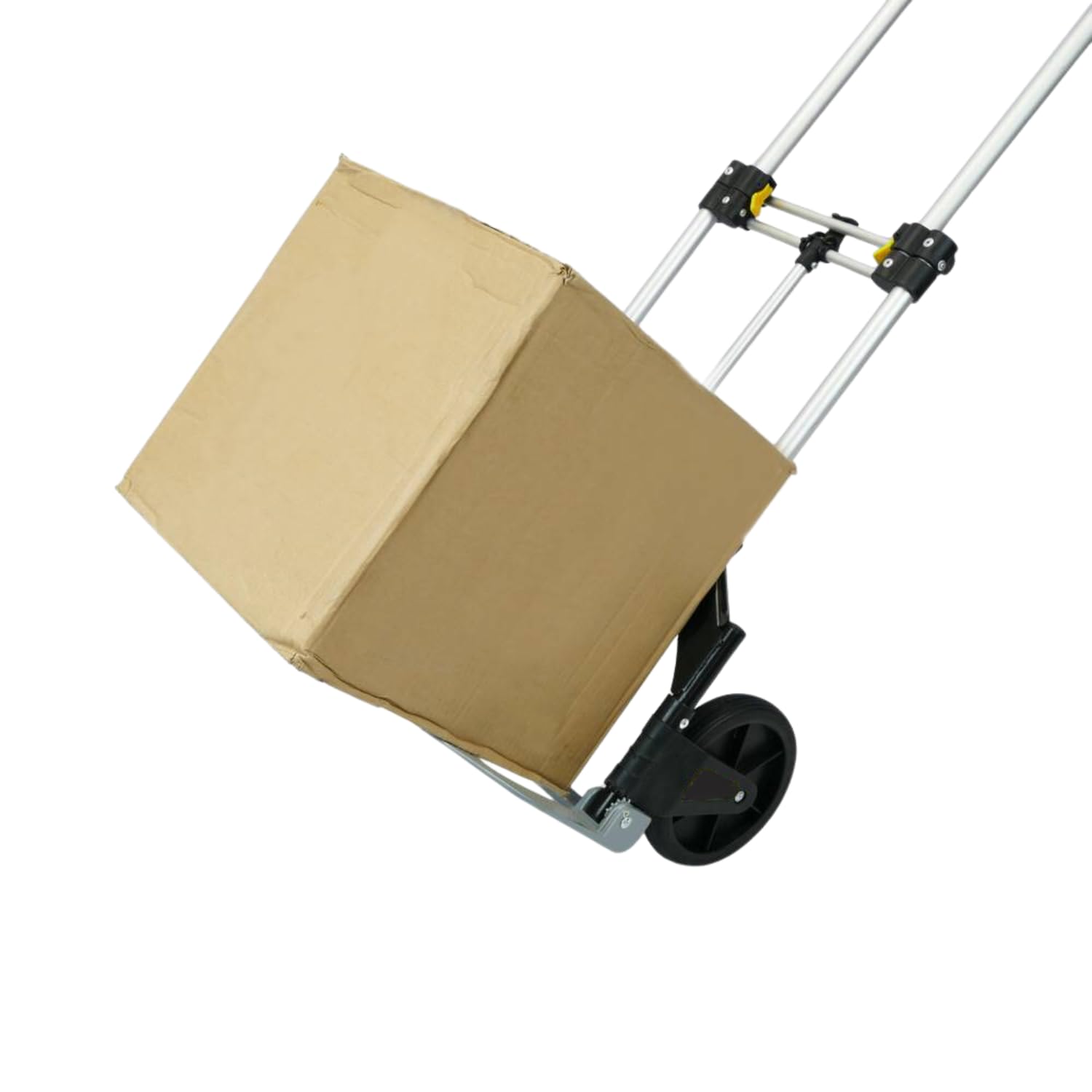 Carrello Ruote Trasporto Portatutto Pieghevole Acciaio Portapacchi Portata 70 Kg Maniglie Antiscivolo Richiudibile Salvaspazio