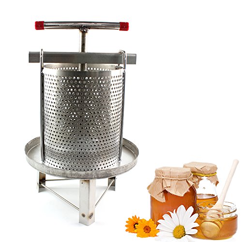 PRIT2016 Stainless Steel Household Manual Honey Press Wax Press Beekeeping Tool Silver
