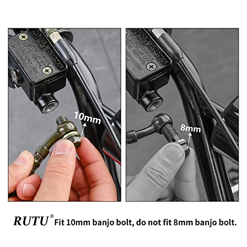 Rutu Right Hydraulic Brake Master Cylinder With Brake Lever - Replacement Disc Brake Parts For 50Cc, 70Cc, 90Cc, 110Cc, 125Cc Taotao Coolster Rancher 420 Accessories Dirt Pit Bike Fits 7/8" Handlebar #TOP2