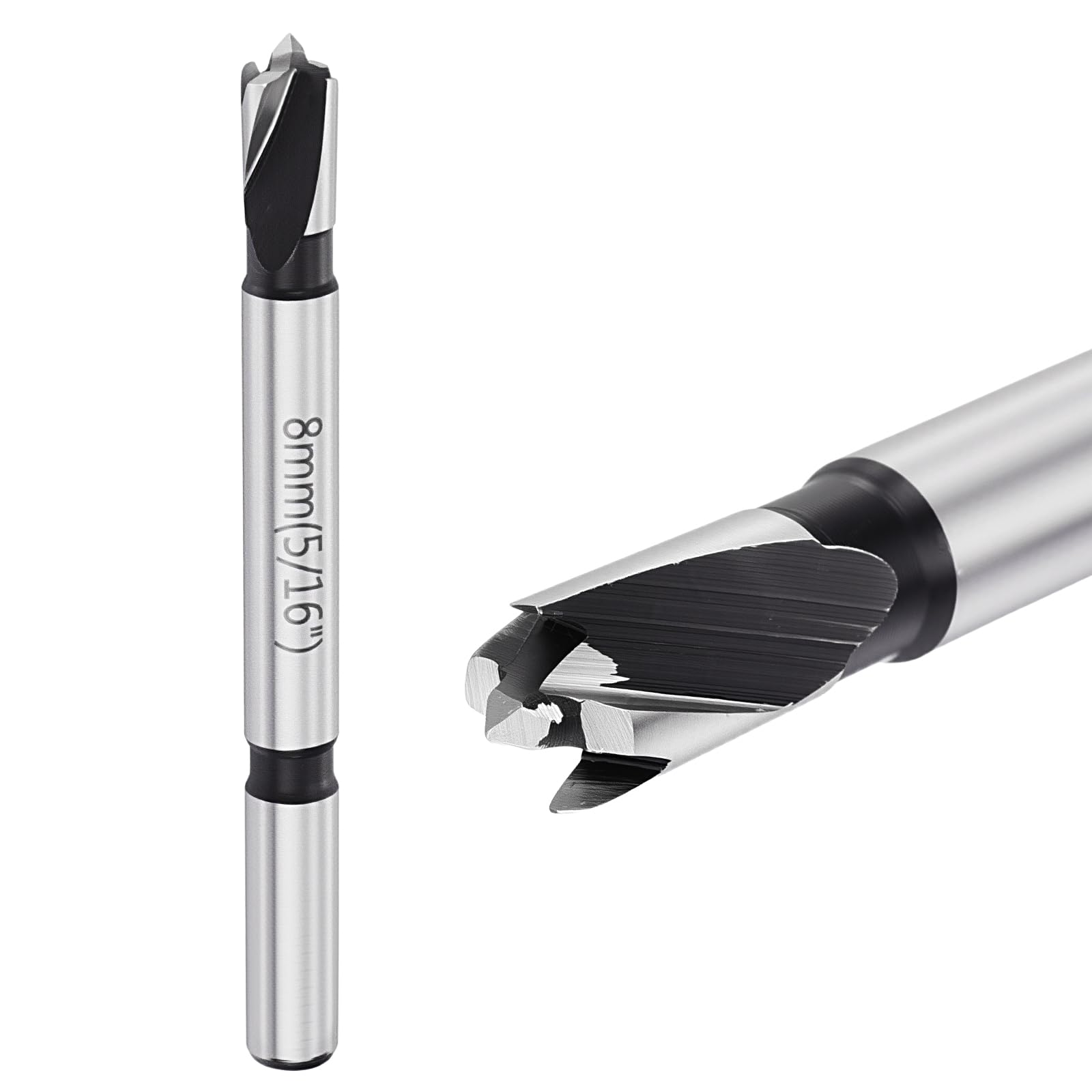 DTGN 8mm Forstner Drill Bit 5/16" Multi-Tooth Carbon Steel 1Pack Silver — image 1