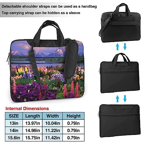 Porte-documents ordinateur portable aux finitions soignées DEHIWI Belles Fleurs - 3