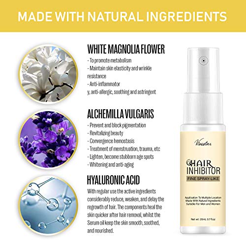 Hair Inhibitor, Painless Hair Regrowth Inhibitor Spray, Apply After Hair Removal, Non-Irritating Hair Inhibitor, For Face, Arm, Leg, Armpit, Make Your Skin Smooth #TOP5