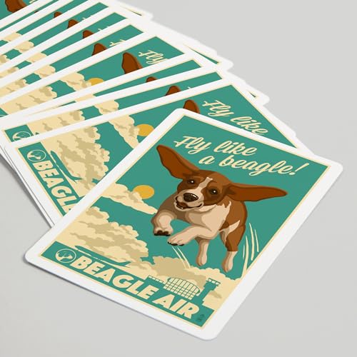 Lantern Press Beagle, Baraja Poker 52 Cartas miniatura 5