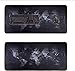 Price comparison product image Gaming Mouse Pad Large Size 90 X 40 X 0.3cm Desk Mouse pad with Personalized Design for Laptop, Computer PC - Black World Map with Time