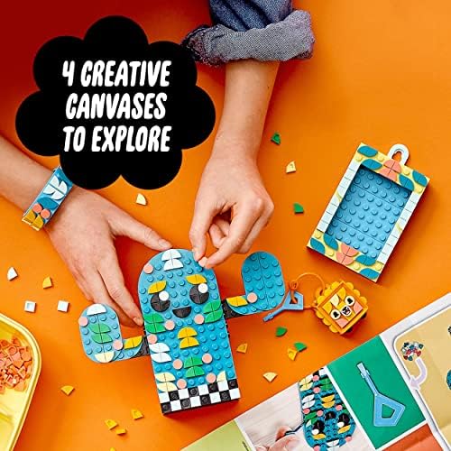 LEGO 41937 DOTS Multi Pack 4in1 Bracelet, Picture Frame, Bag Tag & Pencil Holder Summer Vibes Arts and Crafts Set for Kids