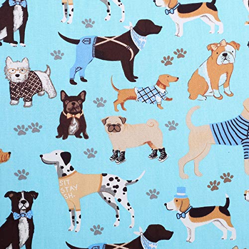 Image of Cloele Kids Toddler Pillowcase Envelope Travel Pillowcase Baby Pillow Cover Fits Pillows Sized 12x16 or 13x18-1 Pack Soft Children's Bedding Pillowslip Case for Boys and Girls - Blue Dog