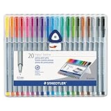  STAEDTLER Triplus Fineliner - Juego de 20 colores