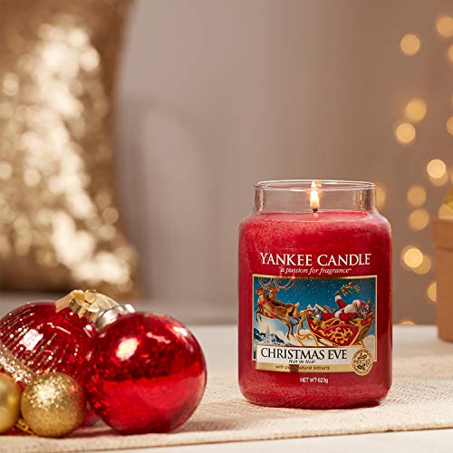 Yankee Candle Christmas Eve Scented, Classic 22Oz Large Jar Single Wick Candle, Over 110 Hours Of Burn Time #TOP6