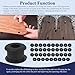 50 Pcs Antique/Vintage/Discontinued Rubber Grommets Fit for Hunter Ceiling Fans, Ceiling Fan Blade Replacement Rubber Grommets, Ceiling Fan Washers/Bushings fits Hunter Fan Blade Grommets Spare Kit