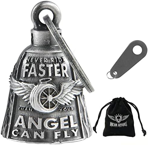 Dream Apparel Motorcycle Bells for Bikers Guardian Angel Gremlin Motorcycle Bells for Motorcycle Rider Key Chain for Luck