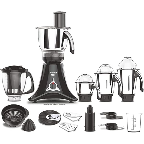 Adc all day companion mixer grinder and food processor slicing grating citrus juicing chopping kneading 750w 5 jars free service kit included 110 volts  urban country home decor