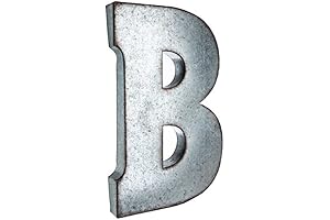 Rustic Wall Decor Letter B: Industrial Alphabet Art for Your Home