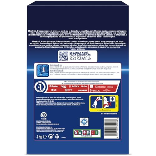 Finish Dishwasher Salt Box, 4kg, Prevents Limescale Build Up, Effective against Hard Water - Image 2