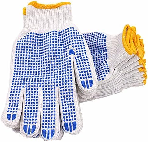 QTM Dotted Cotton Safety Hand Work Gloves for Better Grip Industrial Construction Gardening Assembling General Purpose Use Safety Hand Gloves (PACK OF 12 PAIR, WHITE DOTTED) (B0D79524WQ) Amazon Price History, Amazon Price Tracker